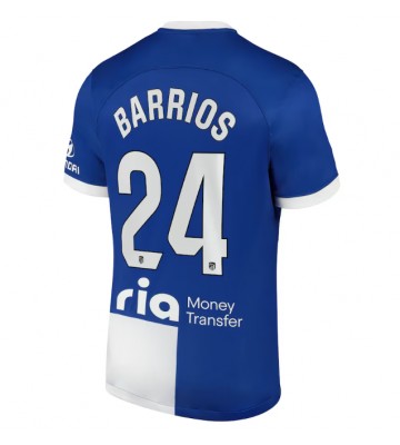 Atletico Madrid Pablo Barrios #24 Segunda Equipación 2023-24 Manga Corta